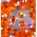 Glasfacettperlen 4mm irisierend orange