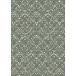 Basic Collection Papier A4 "Vintage green Swirls"