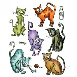 Schneideschablone Framelits "Crazy Cats" Tim Holtz