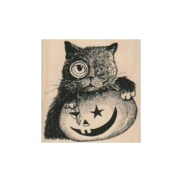 Motivstempel "Monocle Cat & Pumpkin"