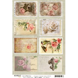 Reprint A4 Cutout "Vintage Rosen"