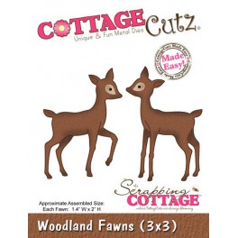 Schneideschablone CottageCutz Woodland Fawns 
