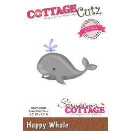 Schneideschablone CottageCutz Happy Whale (Elites)