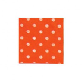 Filzplatte 1mm Punkte orange/weiß