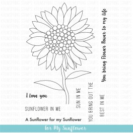 Motivstempelset "For My Sunflower"