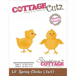 Schneideschablone CottageCutz Spring Chicks