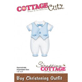 Schneideschablone CottageCutz Boy Christening Outfit