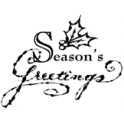 Motivstempel "Seasons Greetings"