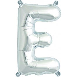 Folienballon silber "E"
