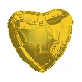 Folienballon gold "Herz"