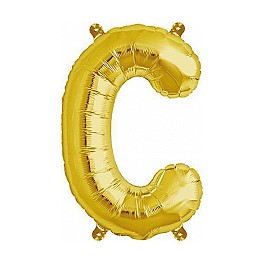 Folienballon gold "C"