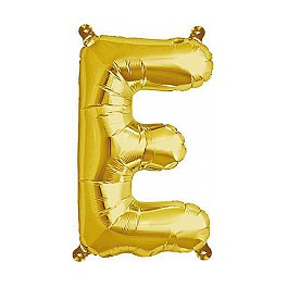 Folienballon gold "E"
