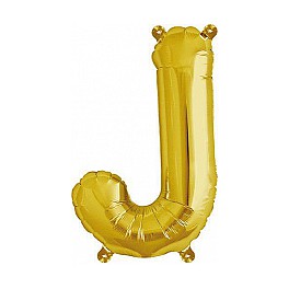 Folienballon gold "J"