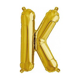 Folienballon gold "K"