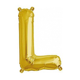 Folienballon gold "L"