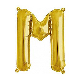 Folienballon gold "M"