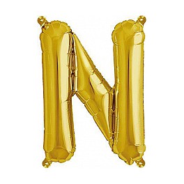 Folienballon gold "N"