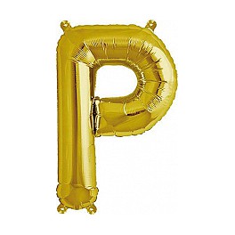 Folienballon gold "P"