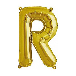 Folienballon gold "R"