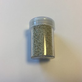 Kügelchen Mini Beads Silber