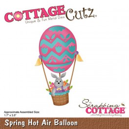 Schneideschablone CottageCutz Spring Hot Air Balloon