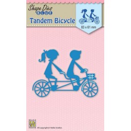 Nellies Choice Shape Die Blue Tandem-Fahrrad