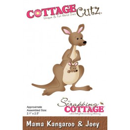 Schneideschablone CottageCutz Mama Kangaroo & Joey