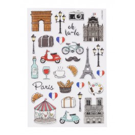 Glossy-Sticker Frankreich