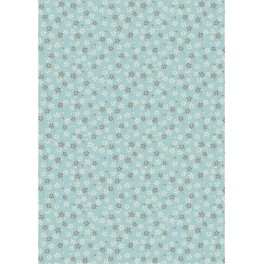 Basic Collection Papier A4 "Flowers Brown/Blue"