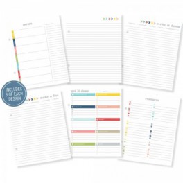 Life documented,Basic Planner Inserts 6"x8"