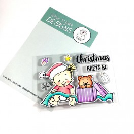 Clear Stamp Set "Baby Girl Christmas"