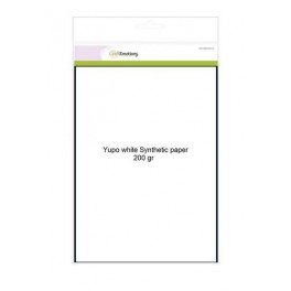 CraftEmotions Synthetisches Papier 200gr - Yupo weiß 10 Bogen