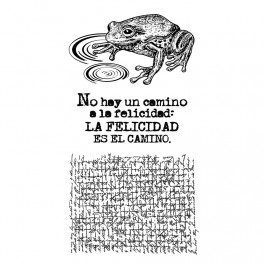 Stamperia Natural Rubber Stamp Cosmos Frog