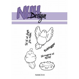 NHH Design Flying & Sitting Bird Clear Stamps