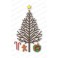 Schneideschablone "Bare Christmas Tree"