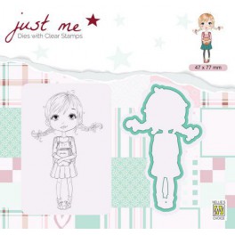 Nellie‘s Choice Just Me Die+Clearstamp Back to School 