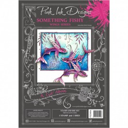Pink Ink Designs Pink ink stamp & die  "something fishy"