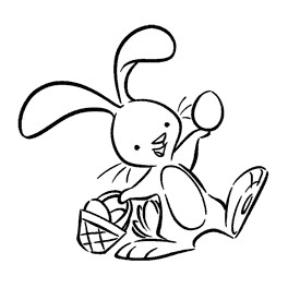 Motivstempel "Happy Bunny"