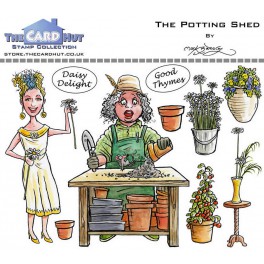 The Card Hut Garden Sheds: The Potting Shed Clear Stamps