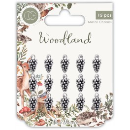 Craft Consortium Woodland Metal Charms Silver Pine Comb 