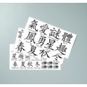 Color-Dekor 180° Chinesische Schriftzeichen