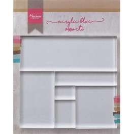 Marianne D Tools Acrylic stamp block Set