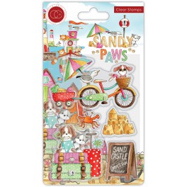 Craft Consortium Sandy Paws Sand Castle Clear Stamps