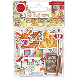 Craft Consortium Sandy Paws Wood Shapes