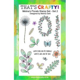 That‘s Crafty! Clearstamp A5 - Melina‘s Florals Set 2