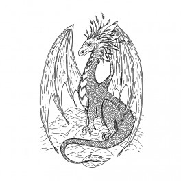 Crafty Individuals Gentle Dragon Unmounted Rubber Stamps