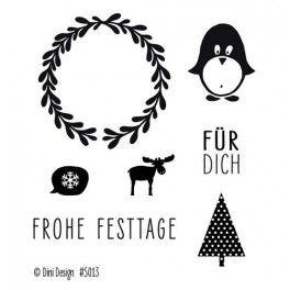 Dini Design Clearstamps Frohe Festtage