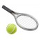 Miniatur Tennisschläger mit Ball