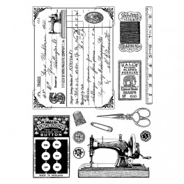 Crafty Individuals Sewing Notions Unmounted Rubber Stamps