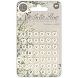 Craft Consortium Belle Fleur Enamel Hearts